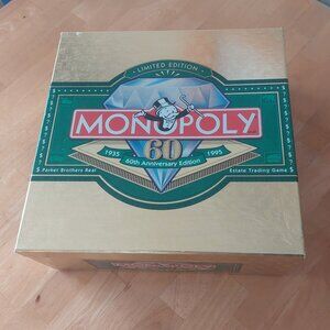 Monopoly 60th Anniversary Edition Board Game-Limited Edition with Certificate